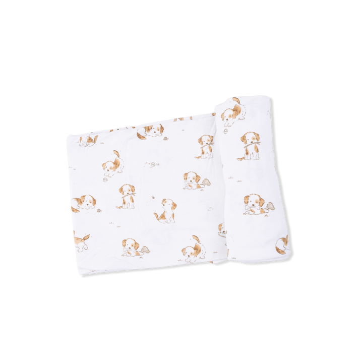 Explorer Puppy Bamboo Swaddle Blanket