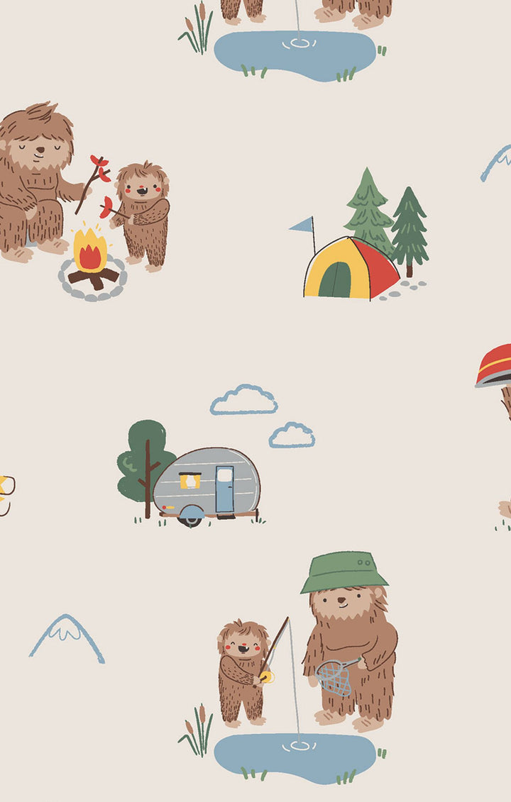 Bigfoot Camping Bamboo Romper