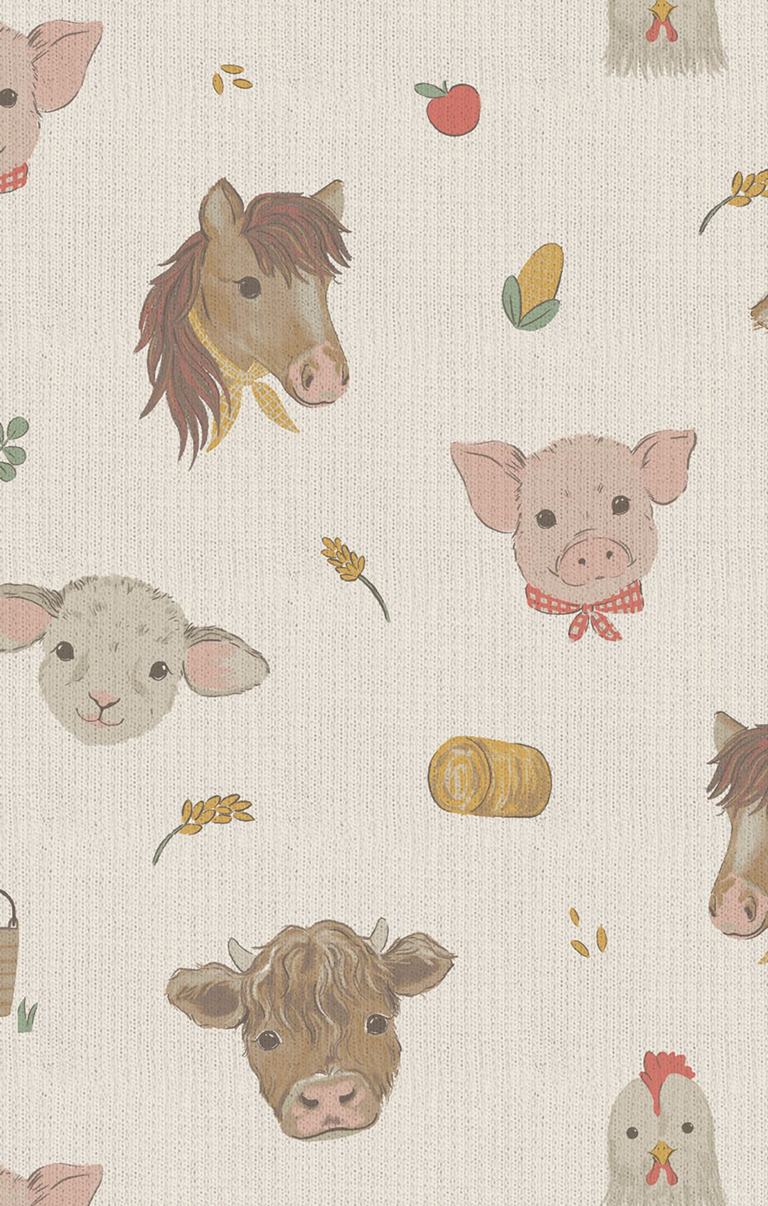 Animal Faces Ribbed Zip Footie