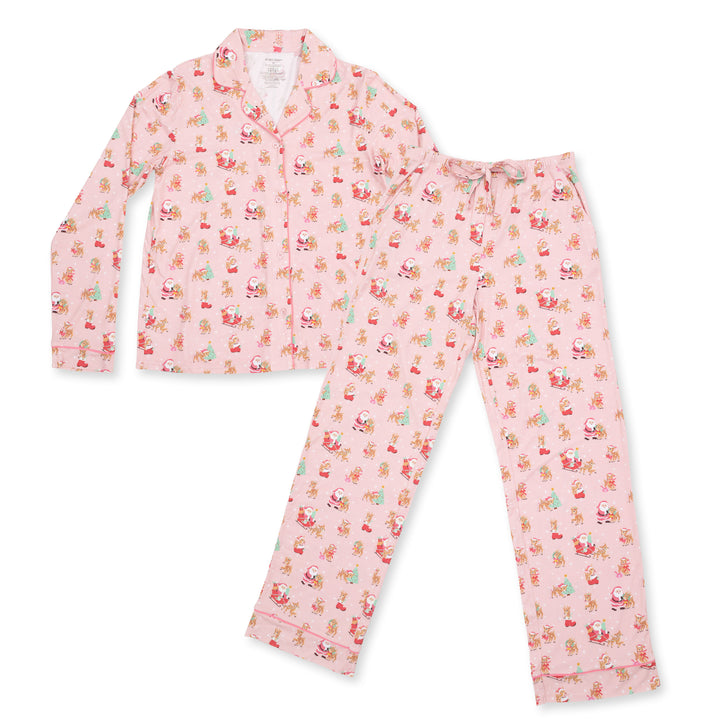 Vintage Reindeer Pink Adult PJs