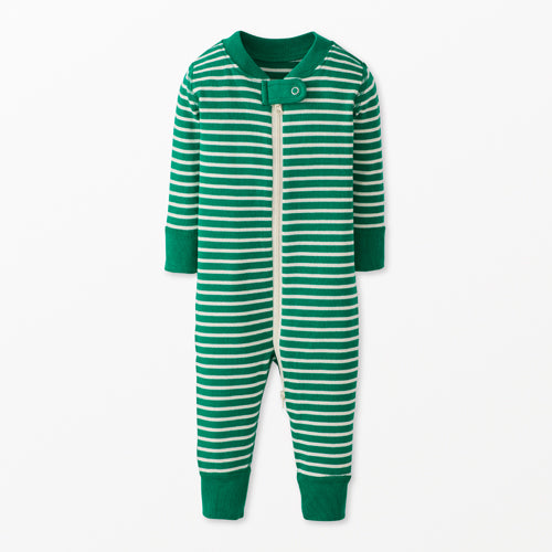 Green Stripe Zip Sleeper