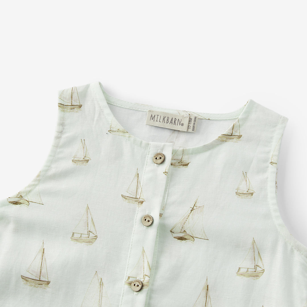 Tank Top Shortall Sailboat Melody