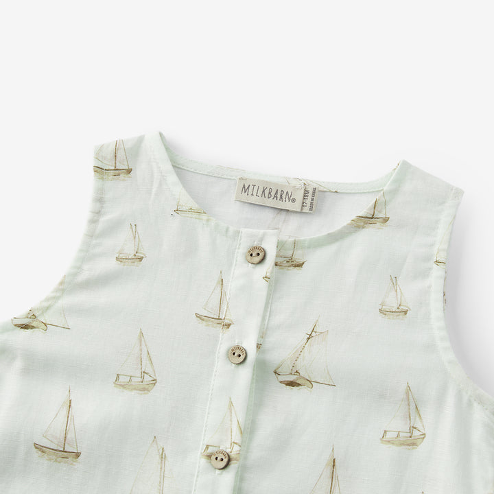 Tank Top Shortall Sailboat Melody