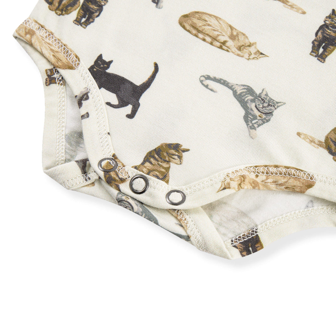 Cat Cotton One Piece Bodysuit