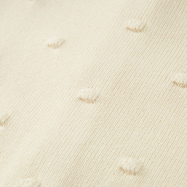 Cream Knit Popcorn Cardigan