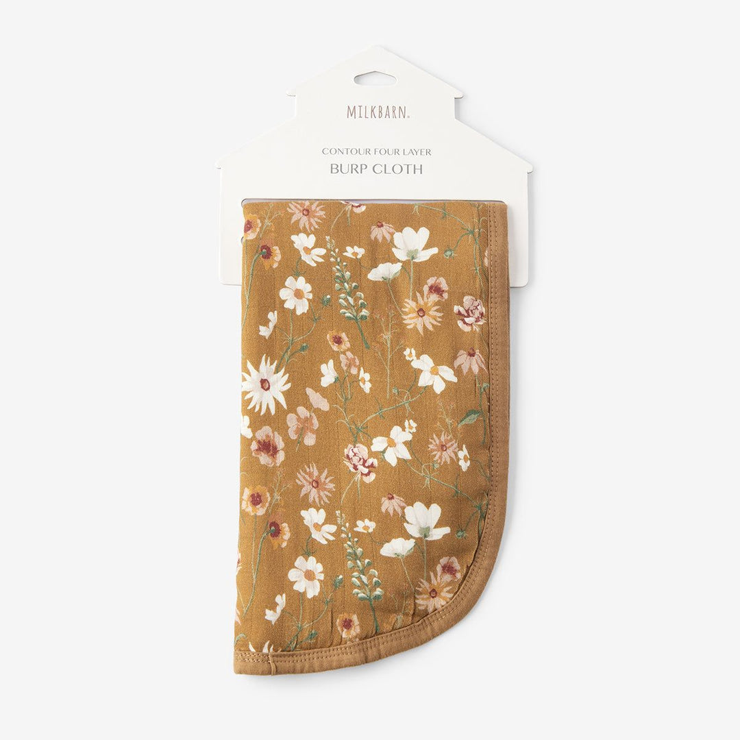 Wildflower Contour Burp Cloth
