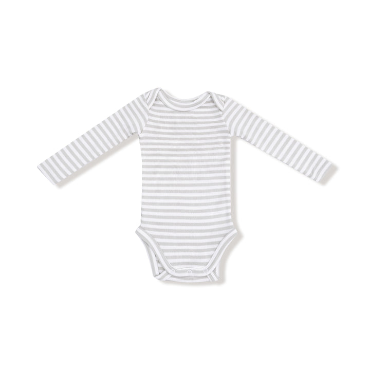 Grey Stripe Shoulder Bodysuit