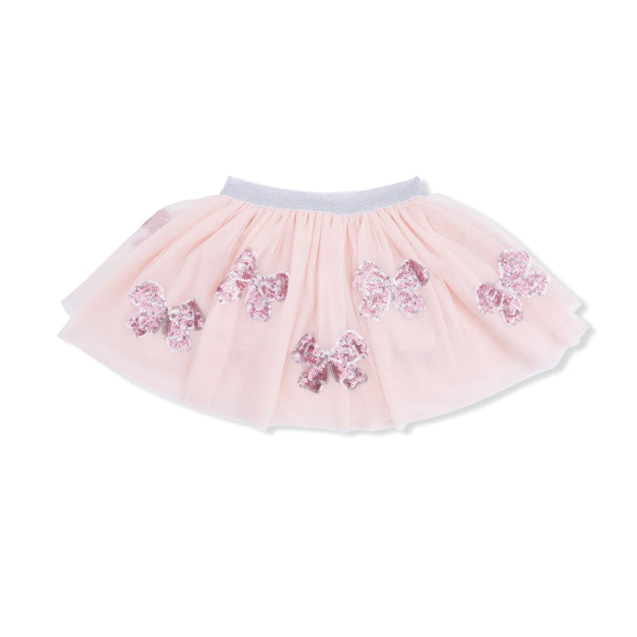 Pink Bows Tutu Skirt with Bike Short