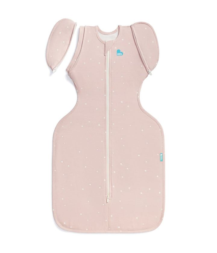 Med Pink Star Transition Cotton Swaddle Bag 1.0 TOG