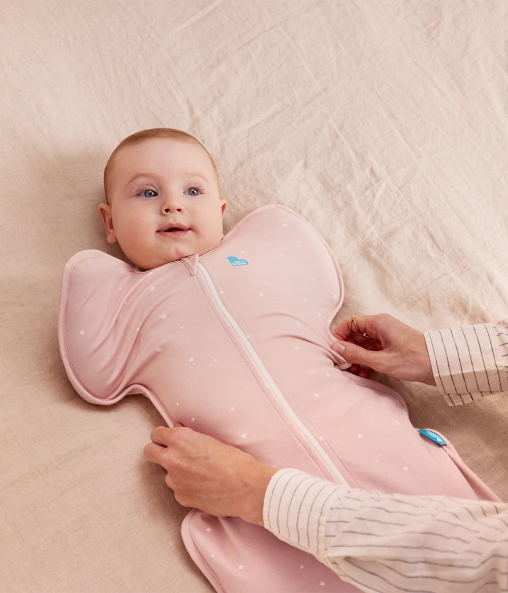 Small Pink Star Swaddle Bag 1.0 TOG