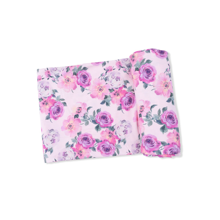 Rose Bamboo Swaddle Blanket