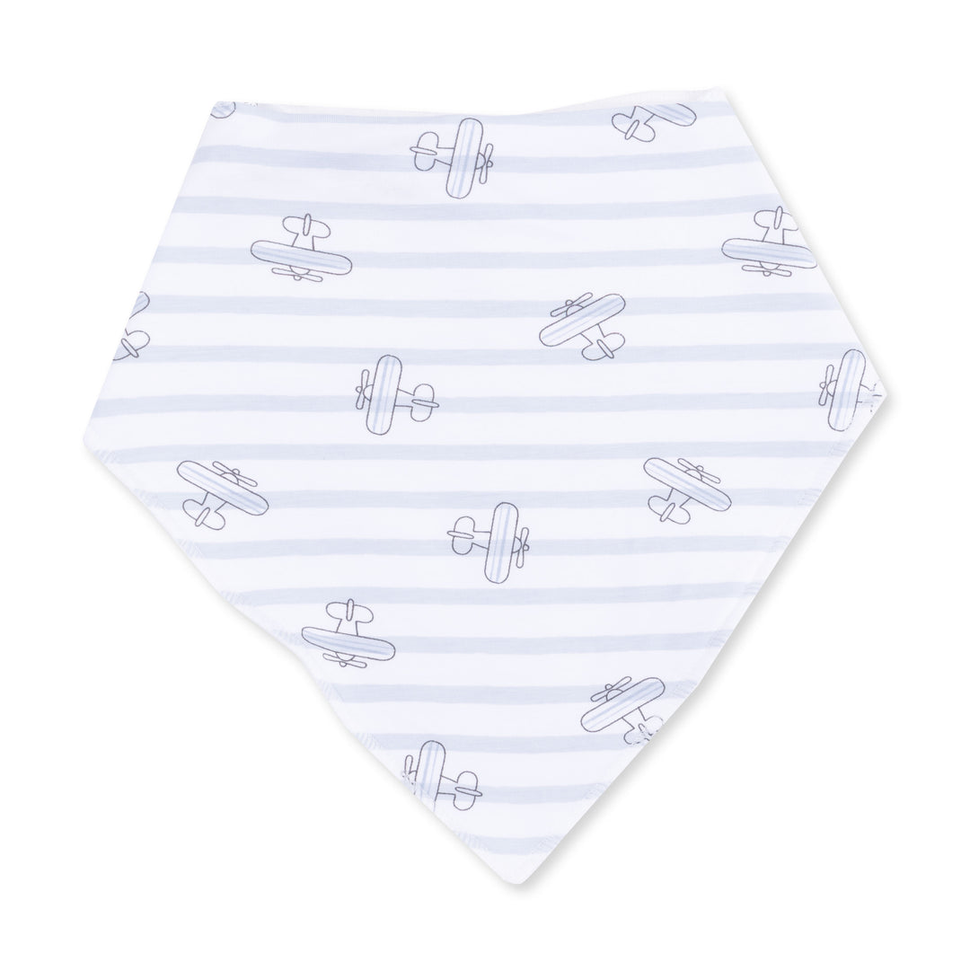 Airplane Stripe Bandana Bib