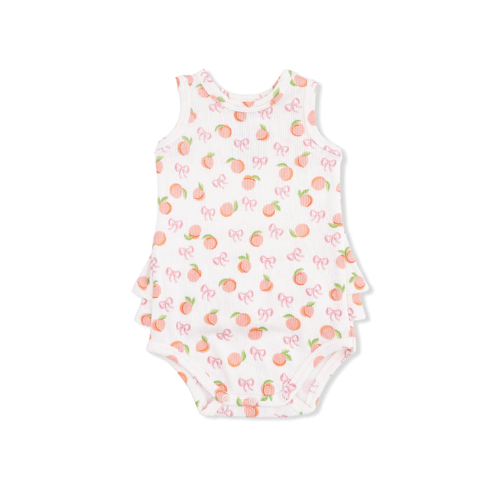 Peaches Ruffle Tank Bodysuit