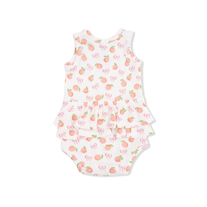 Peaches Ruffle Tank Bodysuit