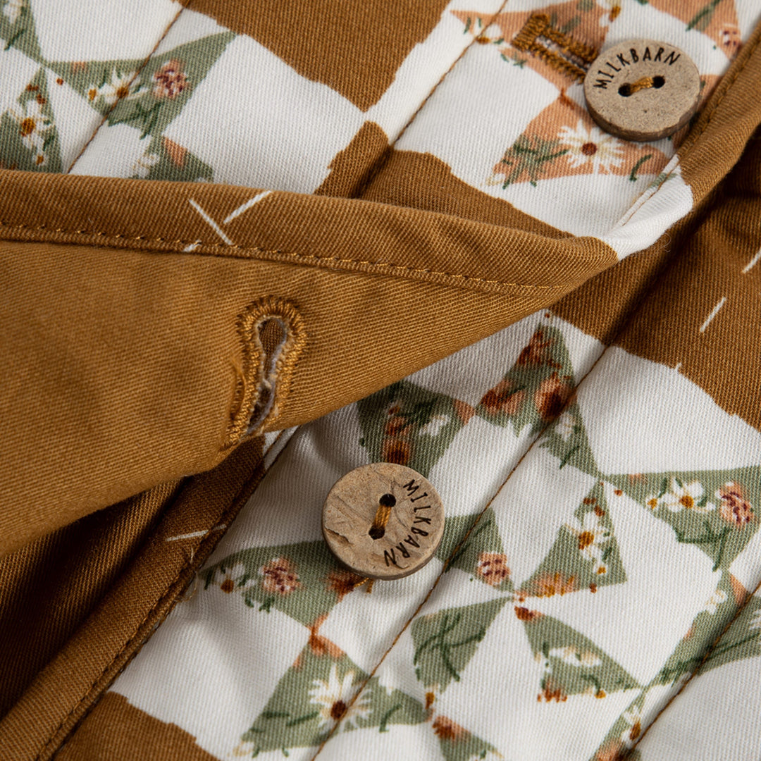 3-4 Y Quilted Coat Jacket