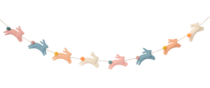 Felt Bunny Garland